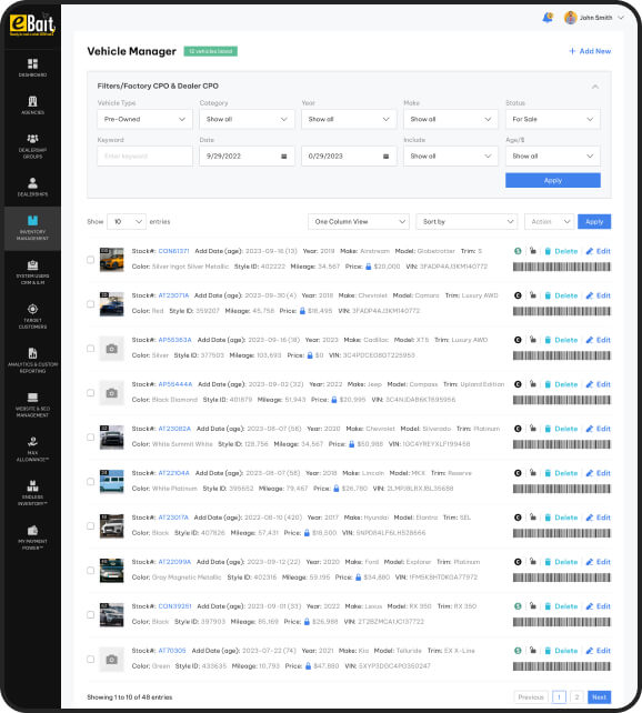 Inventory management_page