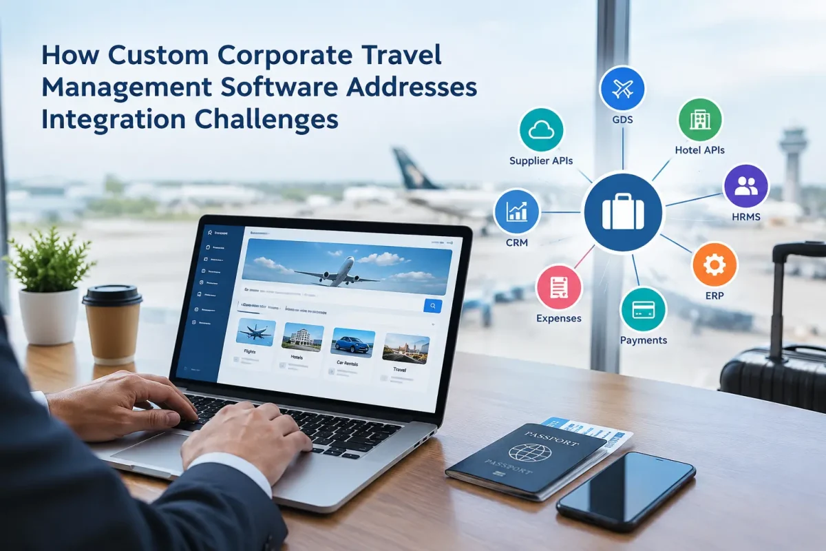 custom corporate travel management software integration solution