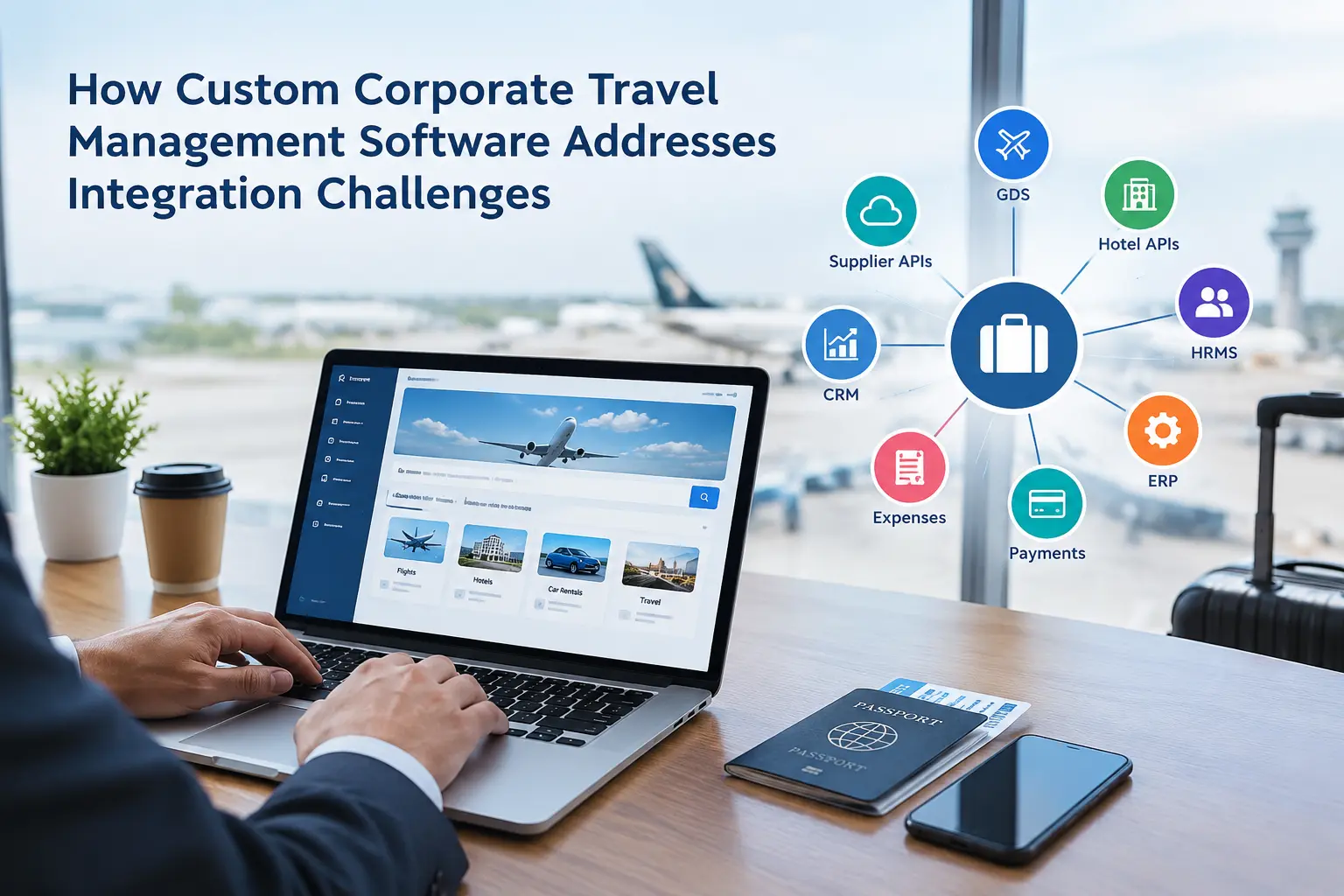 custom corporate travel management software integration solution